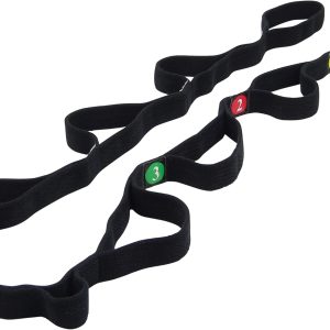 THERABAND Stretch Strap with Loops to Increase Flexibility, Dynamic Stretching Tool for Athletes Including Dancers, Cheerleaders, Gymnasts, Runners, Pilates and Yoga Elastic Stretch Out Band